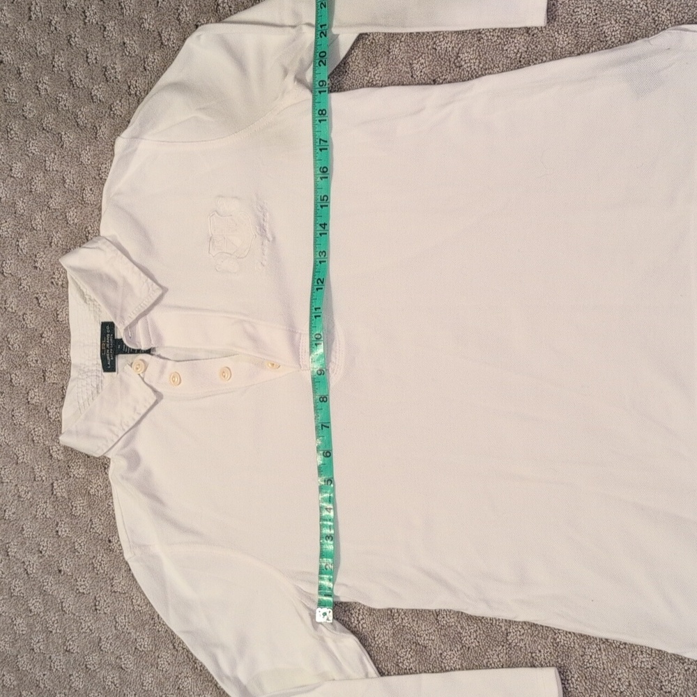 Ralph Lauren Cream Long Sleeve Polo - Picture 4 of 13